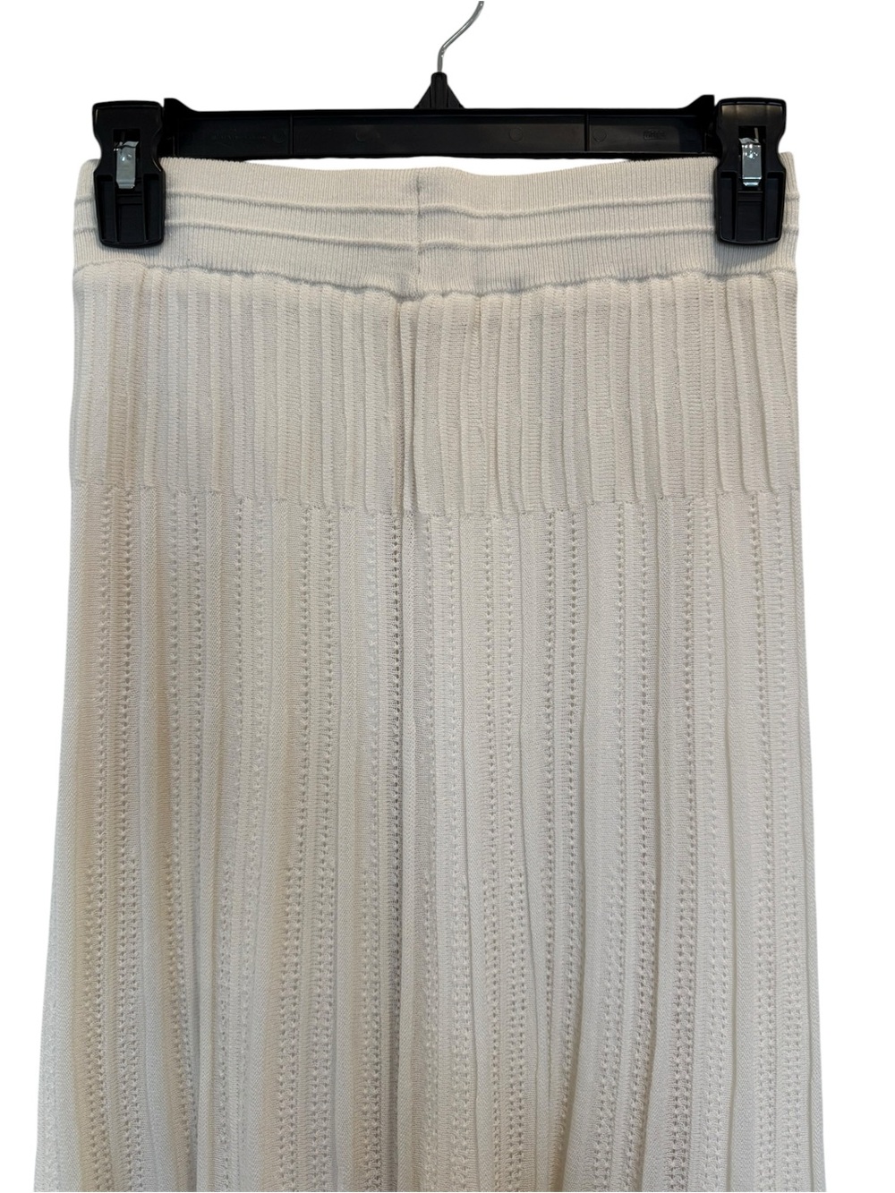 GU Uniqlo Cream Boho Hippie Prairie Maxi Knit Cottagecore Flower Child Skirt S - Picture 4 of 9